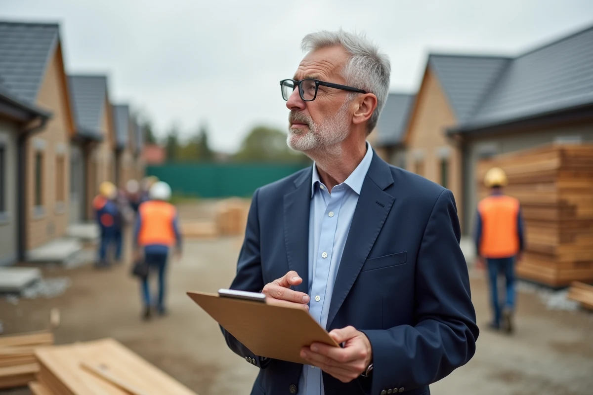 Inspecteur en construction résidentielle sur site