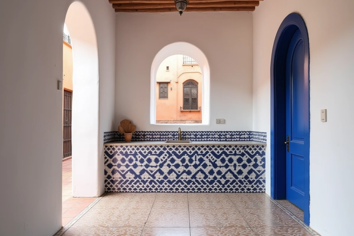 Studio appartement rénové à vendre dans la médina de Marrakech avec décor traditionnel marocain