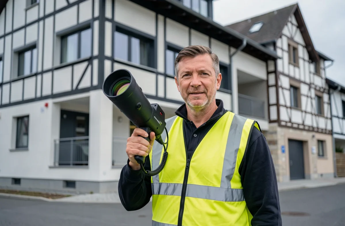 Technicien en diagnostic immobilier avec caméra thermique en Franche-Comté